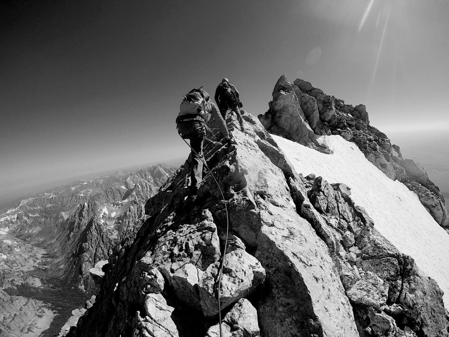 StrongFirst All-Terrain Conditioning: climbers on a snowy mountain ridge