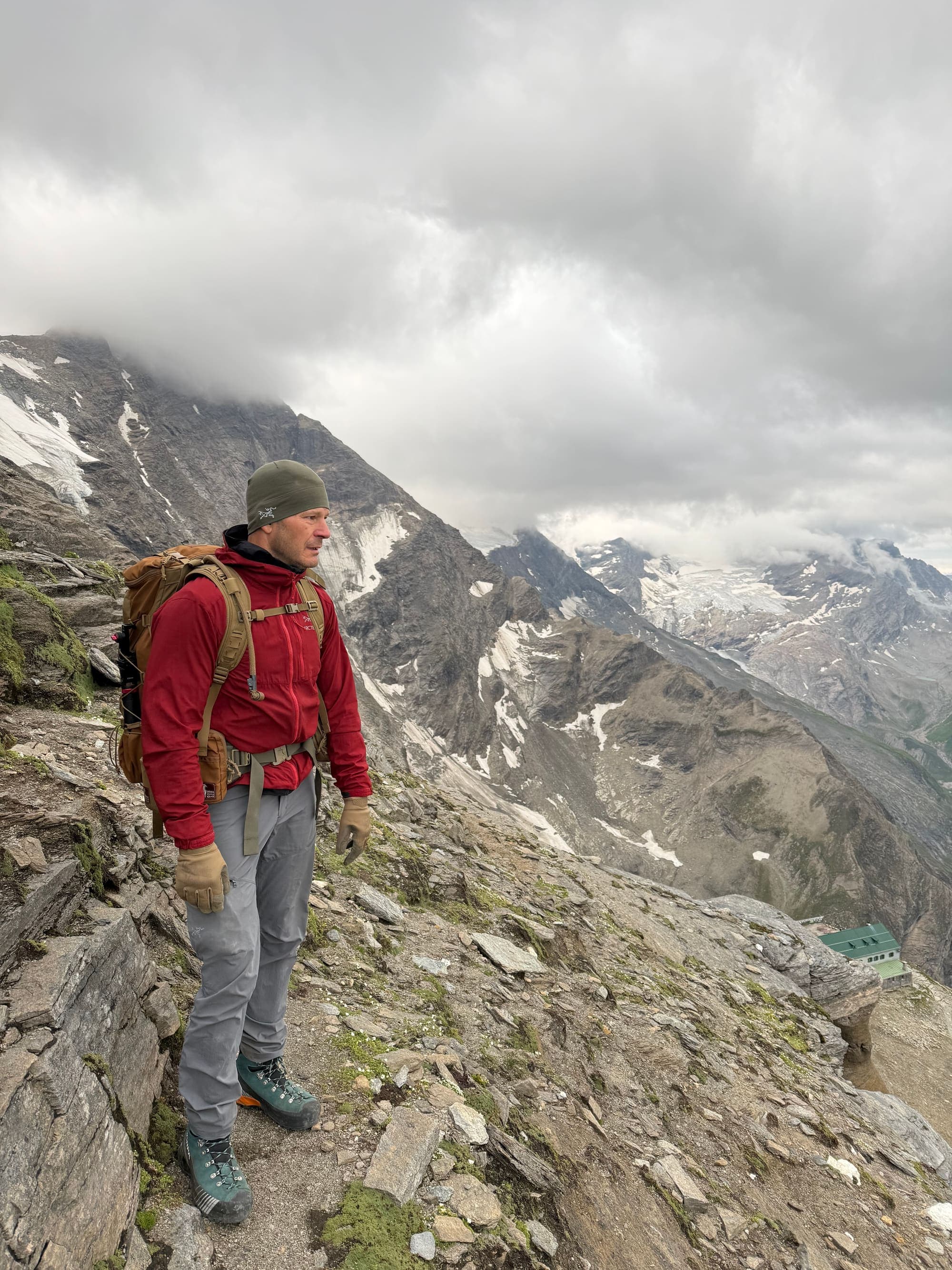 Kenneth Bolyard on a mountain ridge